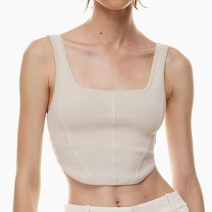 Sculpt knit bustier tank